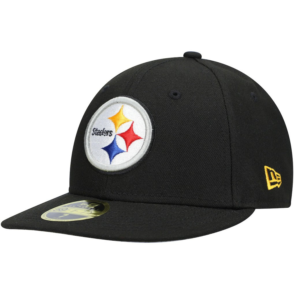Pittsburgh Steelers New Era Omaha Low Profile 59FIFTY Fitted Hat Black - NFL