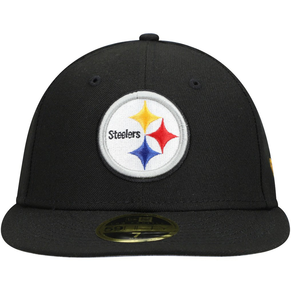 Pittsburgh Steelers New Era Omaha Low Profile 59FIFTY Fitted Hat Black - NFL