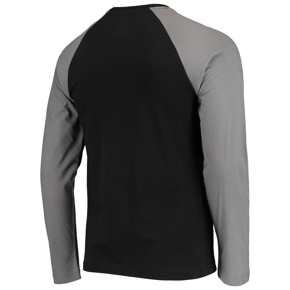 Las Vegas Raiders New Era League Raglan Long Sleeve T-Shirt Black/Gray - NFL