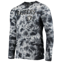 Las Vegas Raiders New Era Tie-Dye Long Sleeve T-Shirt Black - NFL