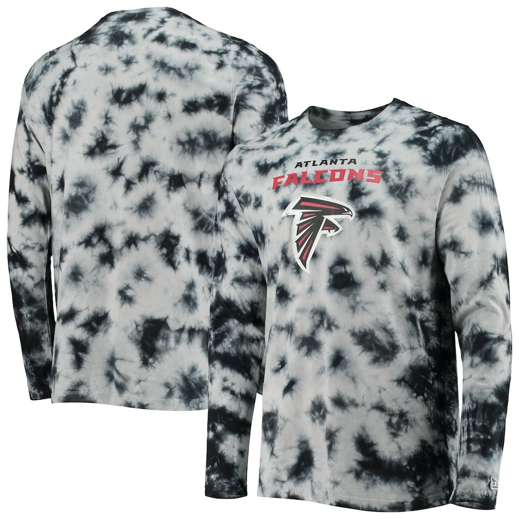 Atlanta Falcons New Era Tie-Dye Long Sleeve T-Shirt Black - NFL