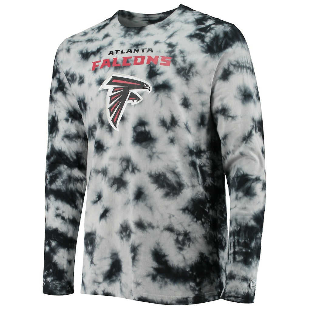 Atlanta Falcons New Era Tie-Dye Long Sleeve T-Shirt Black - NFL