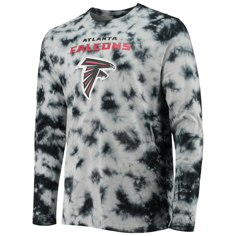 Atlanta Falcons New Era Tie-Dye Long Sleeve T-Shirt Black - NFL