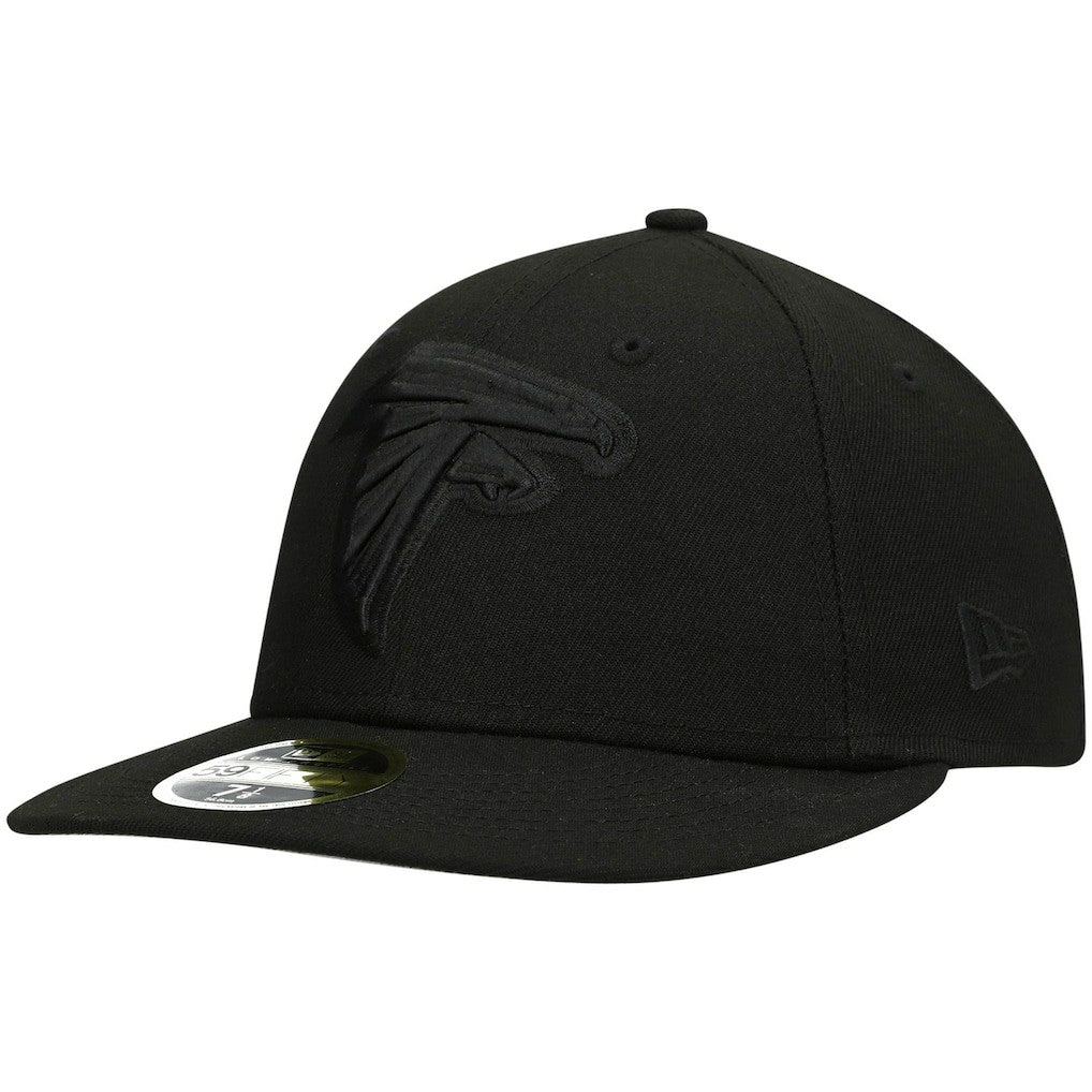 Atlanta Falcons New Era Black on Black Low Profile 59FIFTY II Fitted Hat Black - NFL