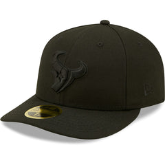 Houston Texans New Era Black on Black Low Profile 59FIFTY II Fitted Hat Black - NFL