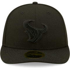 Houston Texans New Era Black on Black Low Profile 59FIFTY II Fitted Hat Black - NFL