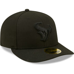 Houston Texans New Era Black on Black Low Profile 59FIFTY II Fitted Hat Black - NFL