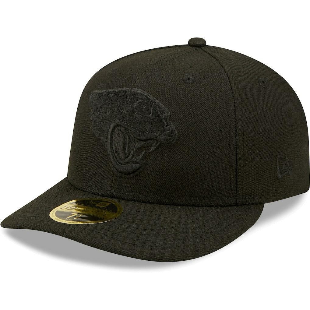 Jacksonville Jaguars New Era Black on Black Low Profile 59FIFTY II Fitted Hat Black - NFL