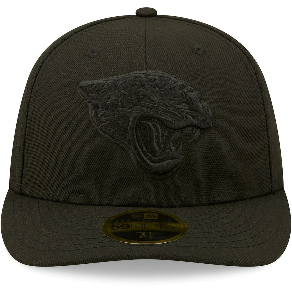 Jacksonville Jaguars New Era Black on Black Low Profile 59FIFTY II Fitted Hat Black - NFL