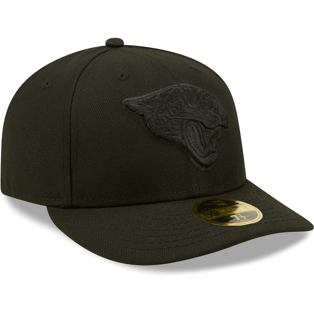 Jacksonville Jaguars New Era Black on Black Low Profile 59FIFTY II Fitted Hat Black - NFL