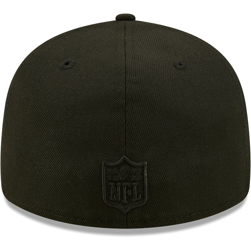 Jacksonville Jaguars New Era Black on Black Low Profile 59FIFTY II Fitted Hat Black - NFL