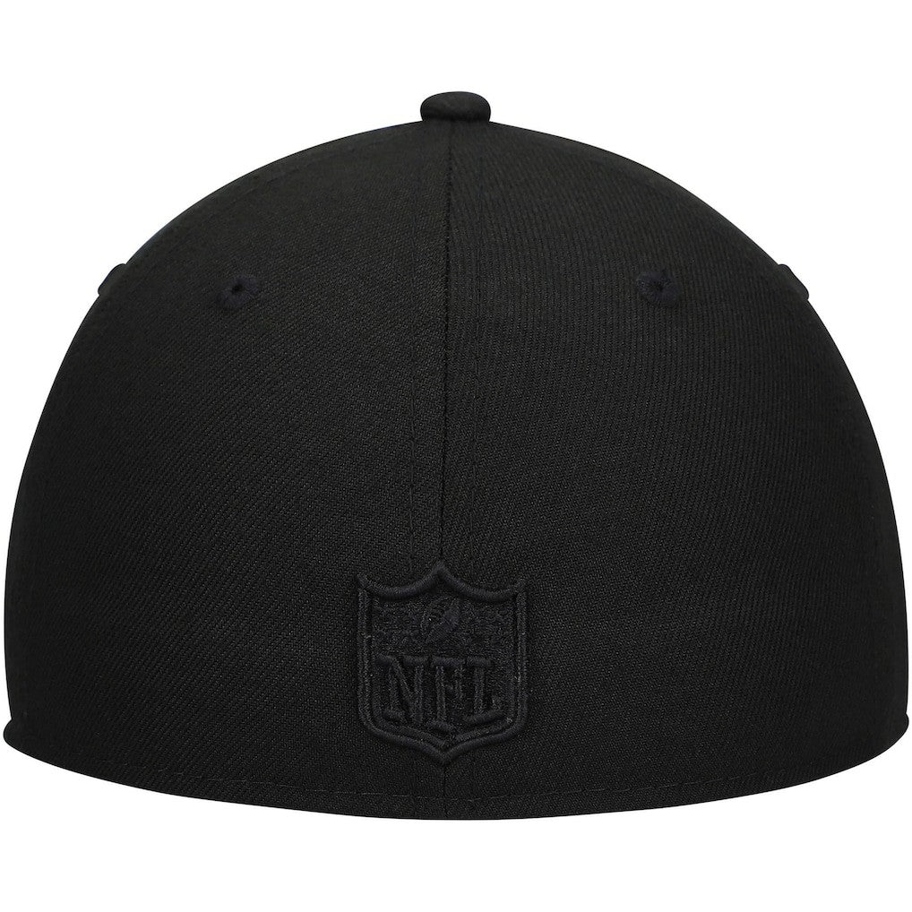 Cleveland Browns New Era Historic Logo Black on Black Low Profile 59FIFTY II Fitted Hat Black - NFL