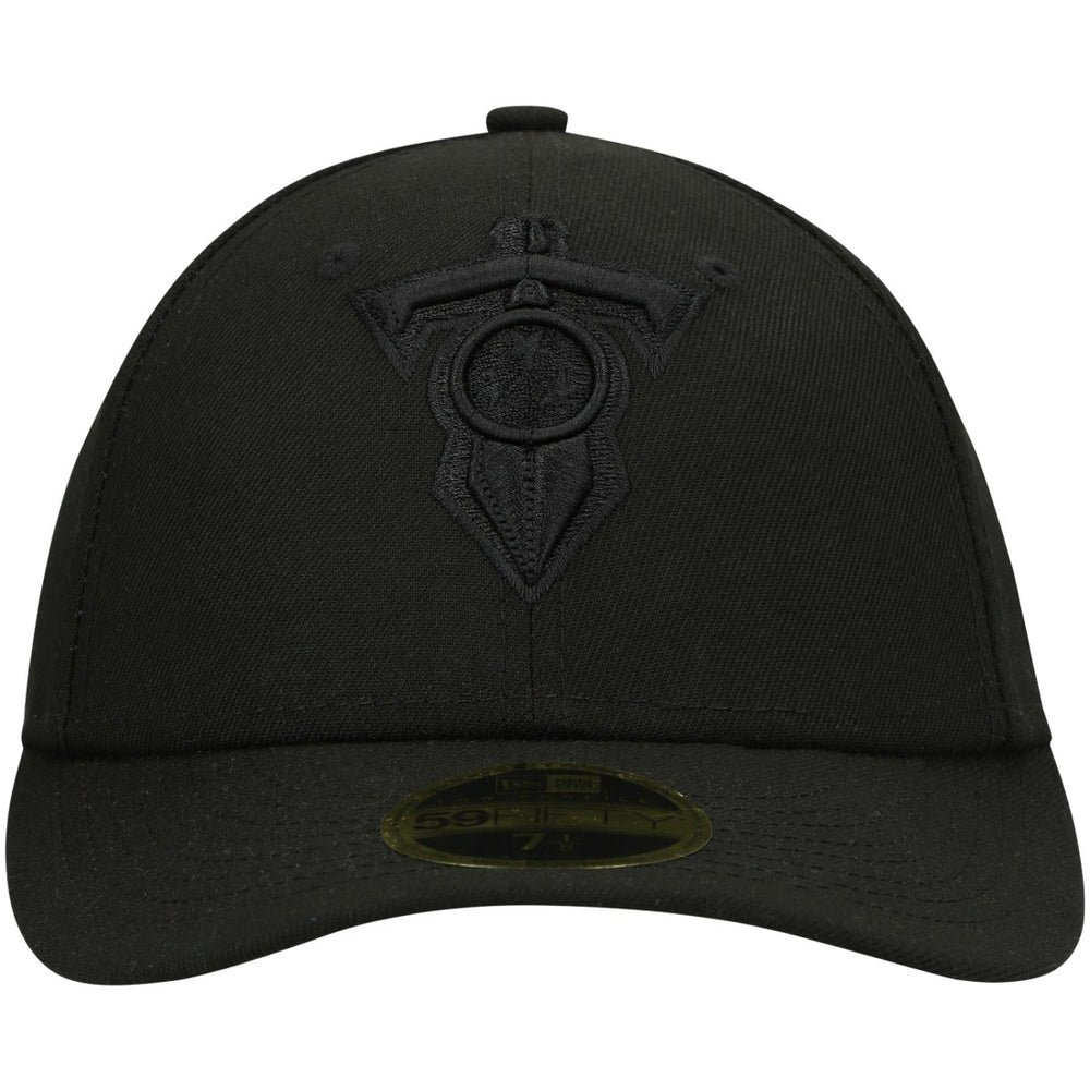 Tennessee Titans New Era Alternate Logo Black on Black Low Profile 59FIFTY II Fitted Hat Black - NFL