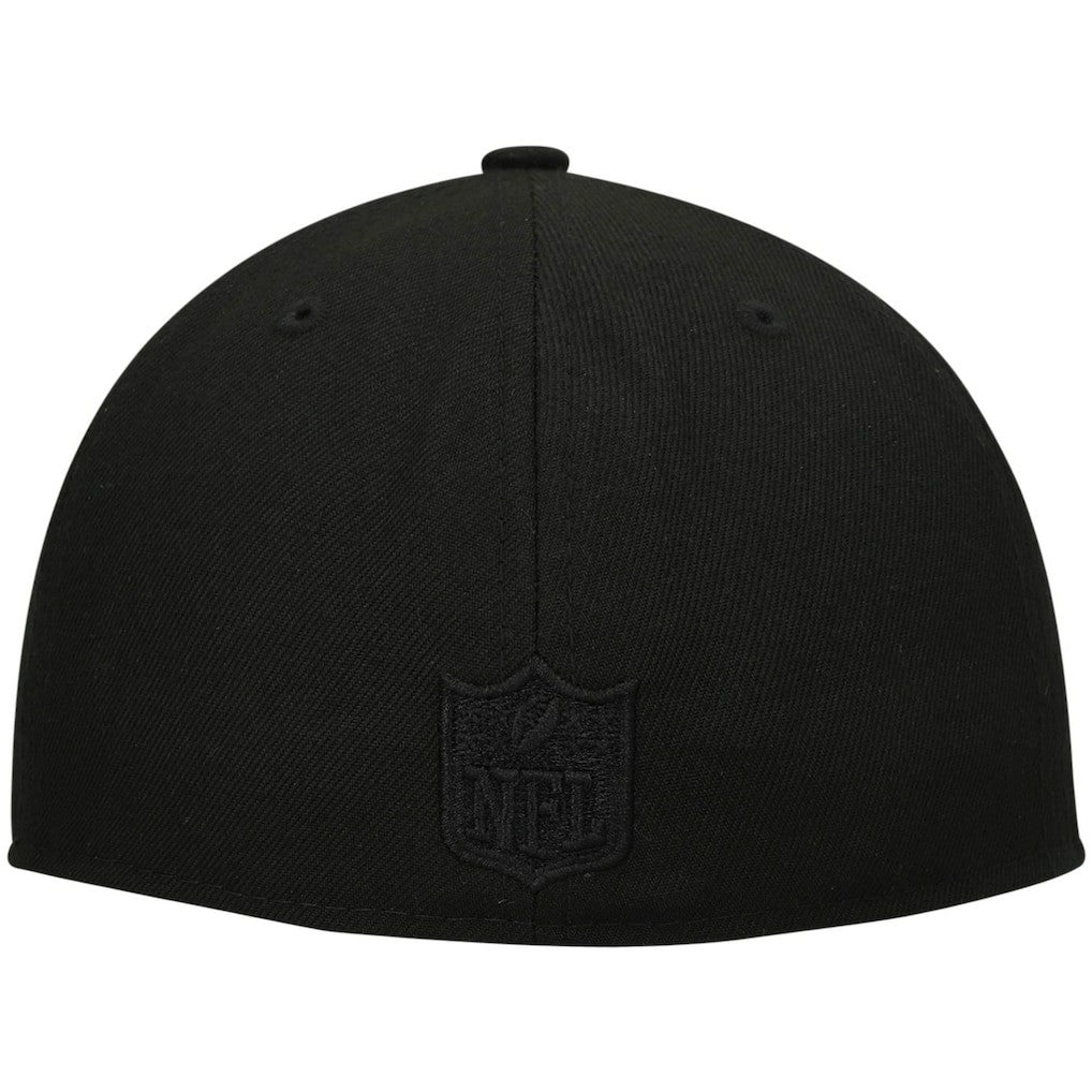 New Orleans Saints New Era Historic Logo Black on Black Low Profile 59FIFTY II Fitted Hat Black - NFL