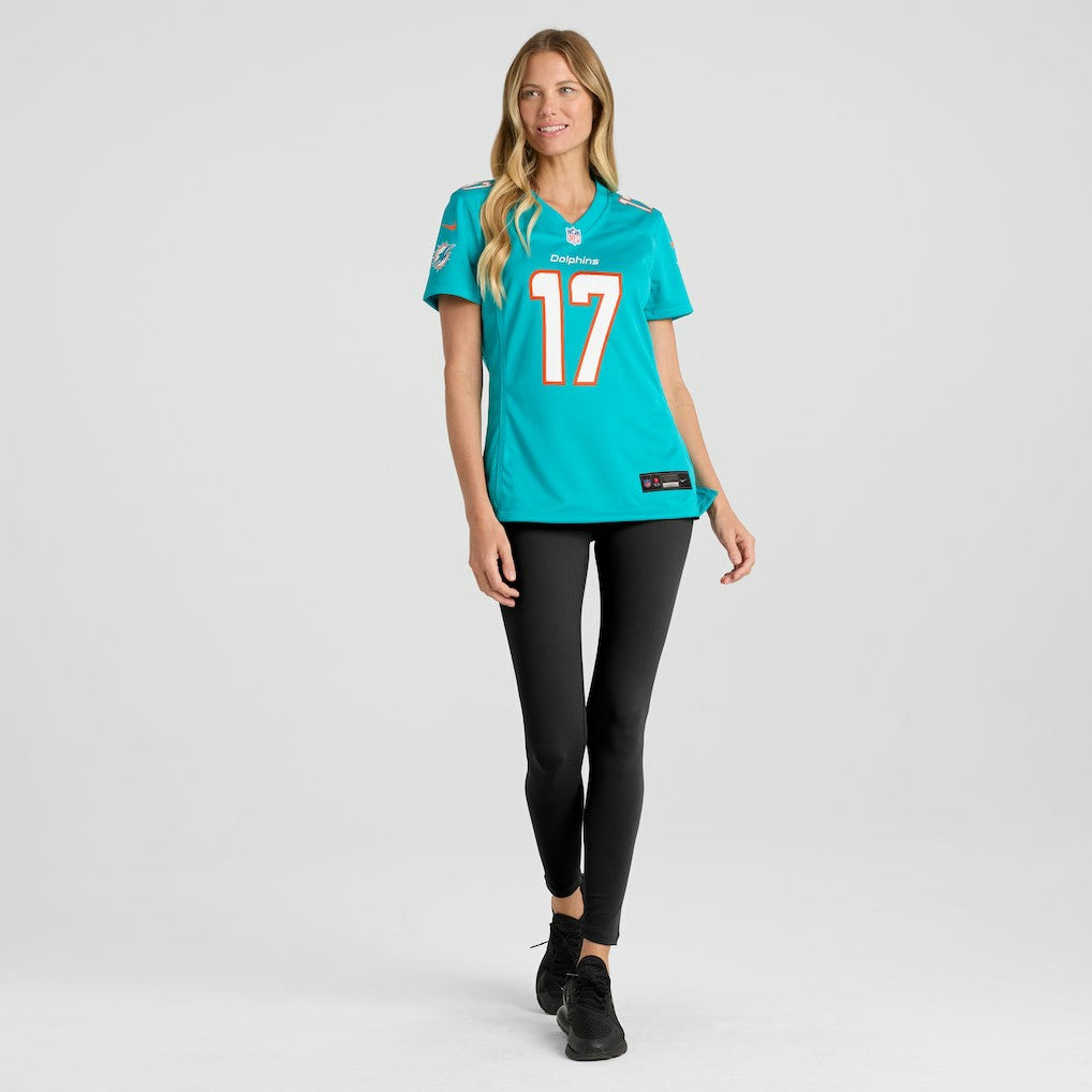 Jaylen Waddle Miami Dolphins Women's Game Player Jersey Aqua - Nike