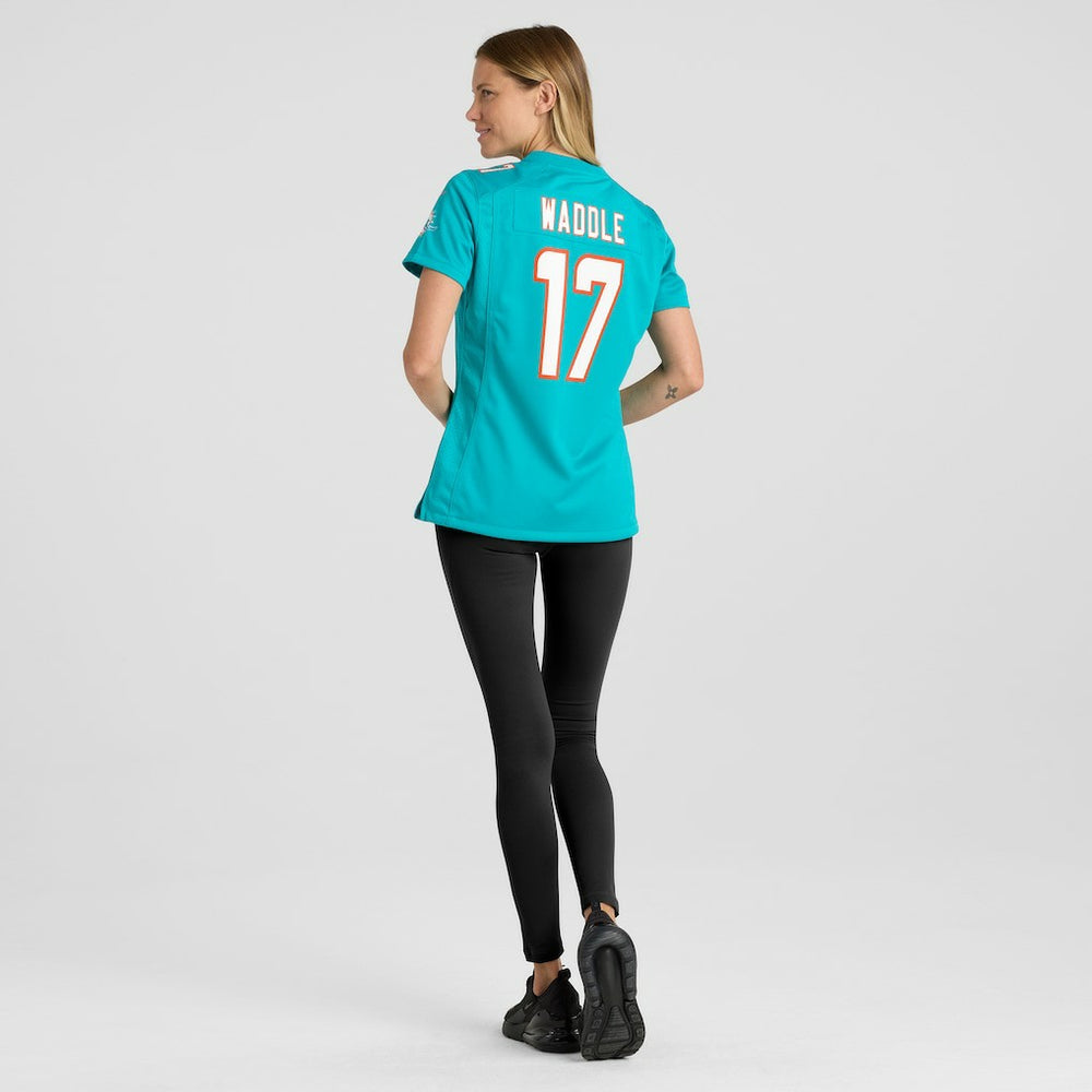 Jaylen Waddle Miami Dolphins Women's Game Player Jersey Aqua - Nike