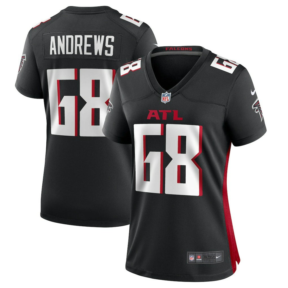Josh Andrews Atlanta Falcons Women's Game Player Jersey Black - Nike