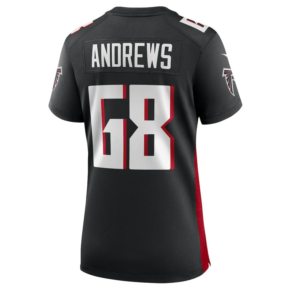 Josh Andrews Atlanta Falcons Women's Game Player Jersey Black - Nike