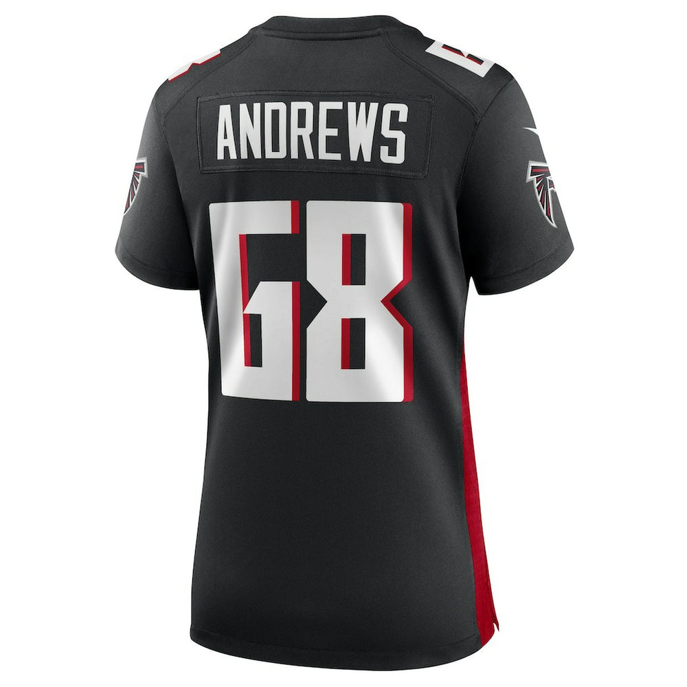 Josh Andrews Atlanta Falcons Women's Game Player Jersey Black - Nike