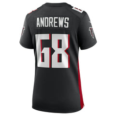 Josh Andrews Atlanta Falcons Women's Game Player Jersey Black - Nike