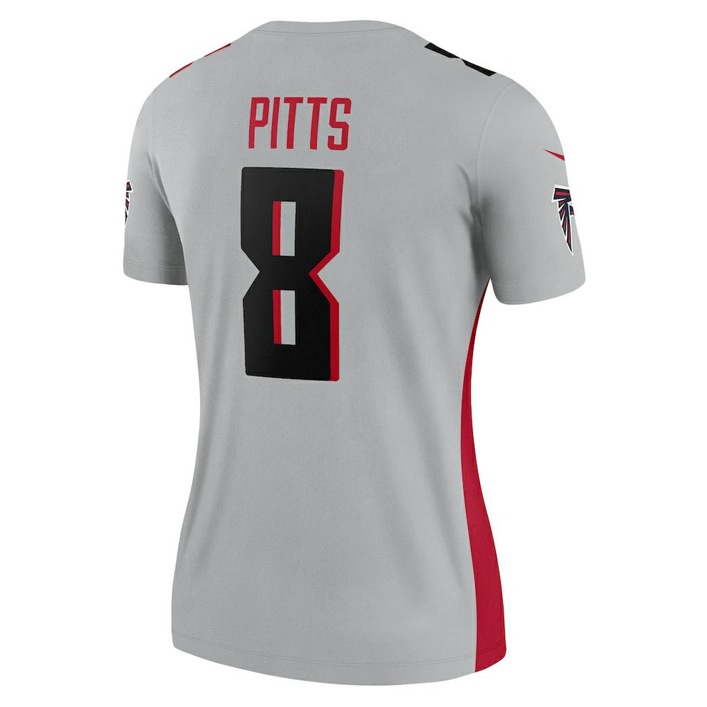 Kyle Pitts Sr. Atlanta Falcons Women's Inverted Legend Player Performance Top Gray - Nike