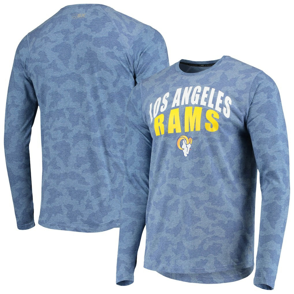 Los Angeles Rams MSX by Michael Strahan Camo Performance Long Sleeve T-Shirt Royal - NFL