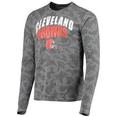 Cleveland Browns MSX by Michael Strahan Camo Performance Long Sleeve T-Shirt Black - NFL