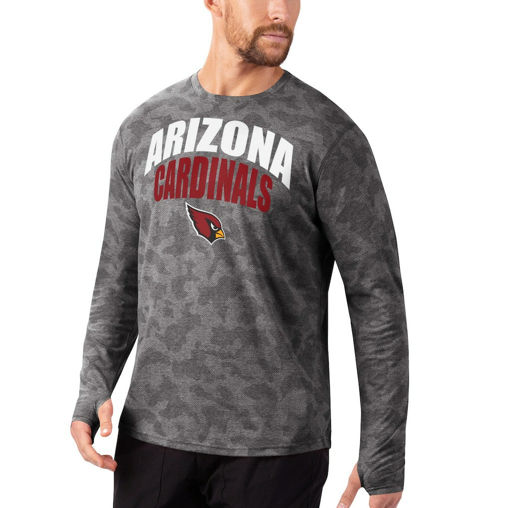 Arizona Cardinals MSX by Michael Strahan Camo Performance Long Sleeve T-Shirt Black - NFL
