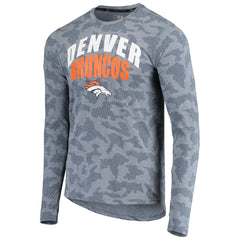 Denver Broncos MSX by Michael Strahan Camo Performance Long Sleeve T-Shirt Navy - NFL