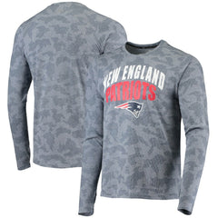 New England Patriots MSX by Michael Strahan Camo Performance Long Sleeve T-Shirt Navy - NFL