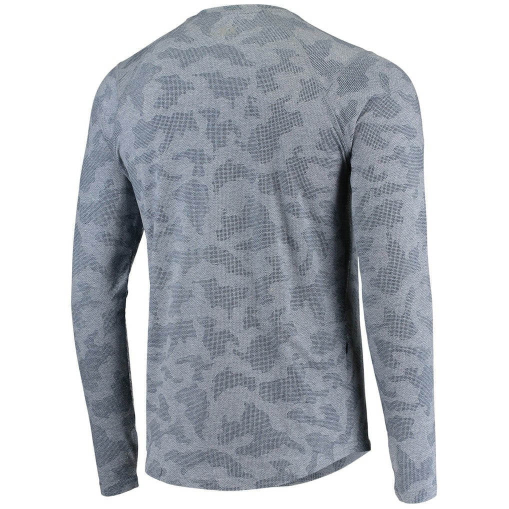 New England Patriots MSX by Michael Strahan Camo Performance Long Sleeve T-Shirt Navy - NFL