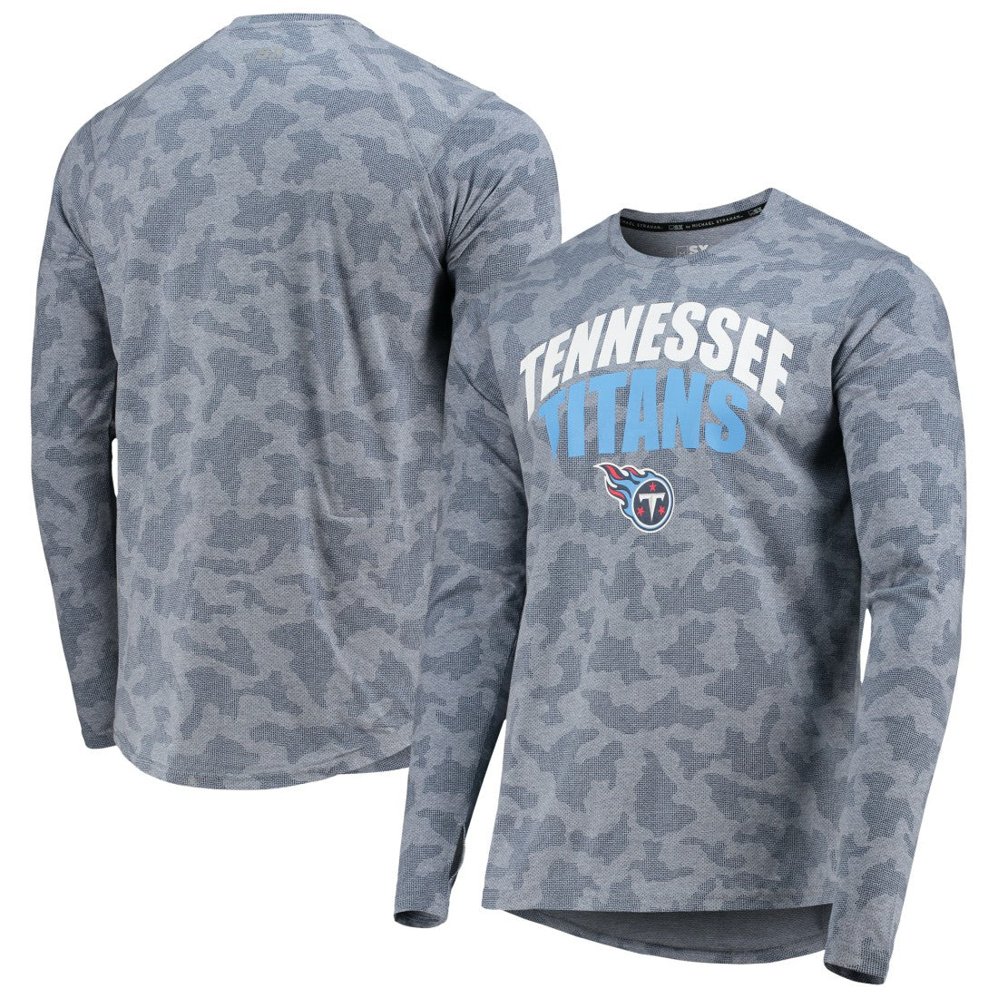 Tennessee Titans MSX by Michael Strahan Camo Long Sleeve T-Shirt Navy - NFL
