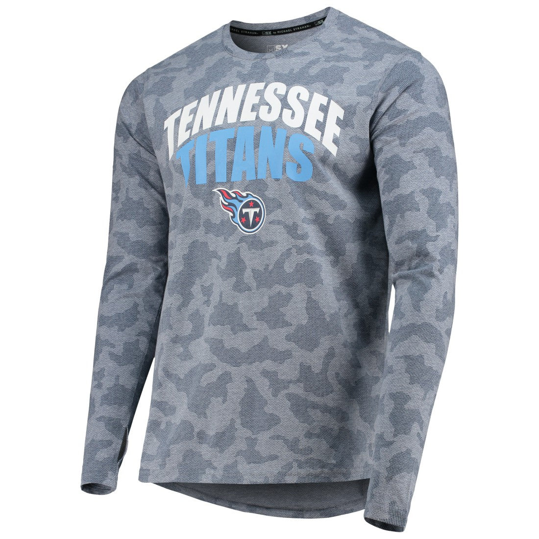 Tennessee Titans MSX by Michael Strahan Camo Long Sleeve T-Shirt Navy - NFL