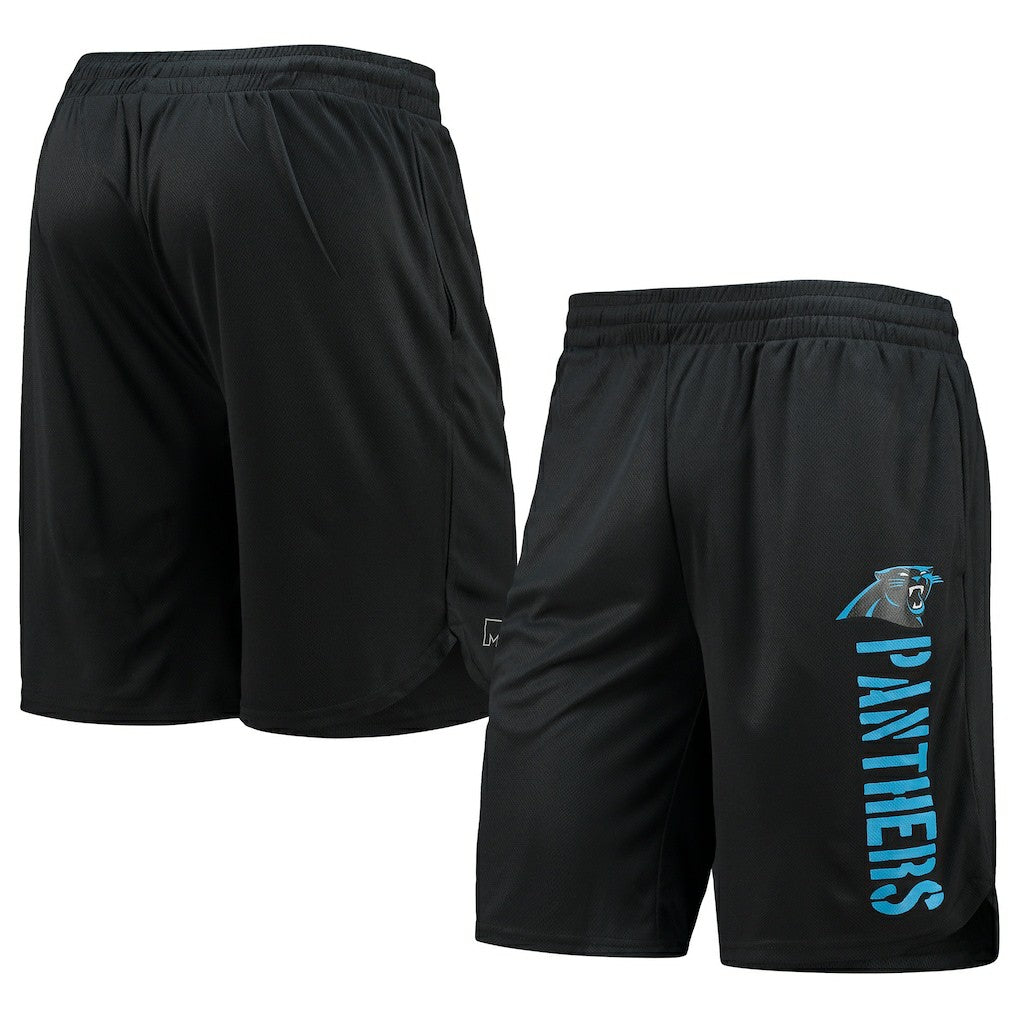 Carolina Panthers MSX by Michael Strahan Training Shorts Black - NFL