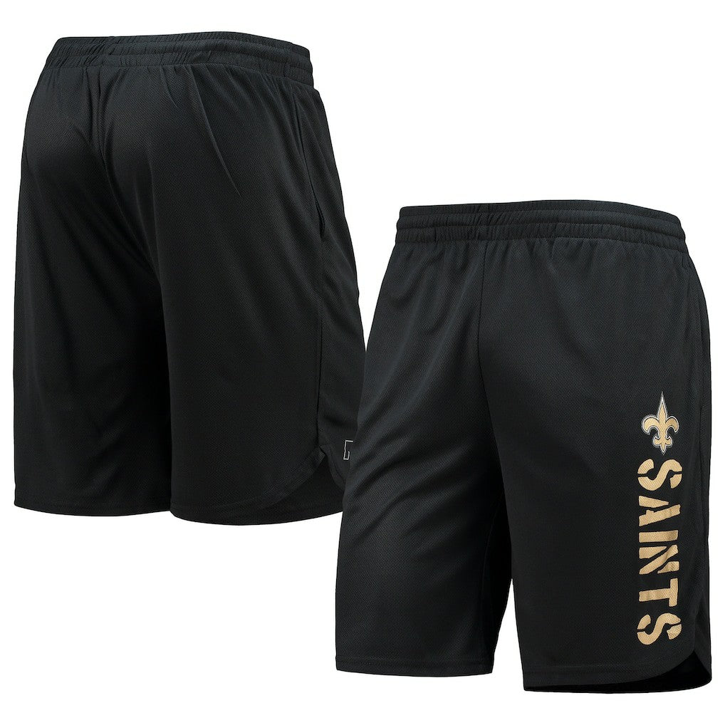 New Orleans Saints MSX by Michael Strahan Training Shorts Black - NFL