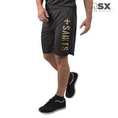 New Orleans Saints MSX by Michael Strahan Training Shorts Black - NFL