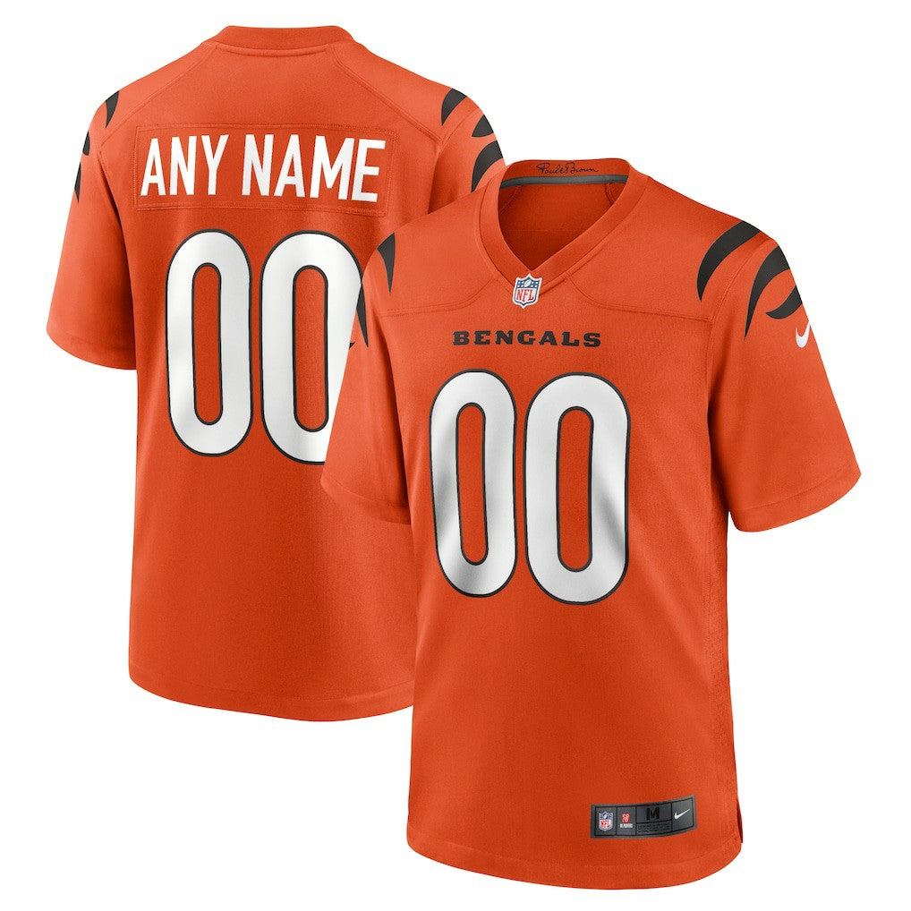 Cincinnati Bengals Alternate Game Custom Jersey - Orange | NFL Jerseys