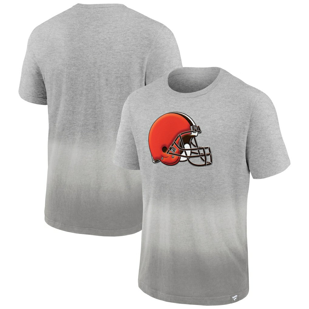 Cleveland Browns Team Ombre T-Shirt Heathered Gray/Gray - Fanatics