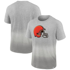 Cleveland Browns Team Ombre T-Shirt Heathered Gray/Gray - Fanatics