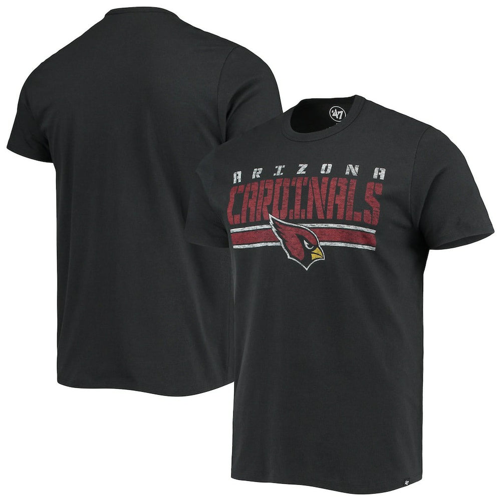 Arizona Cardinals '47 Team Stripe T-Shirt Black - 47 brand