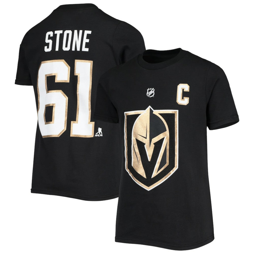 Mark Stone Vegas Golden Knights Youth Player Name & Number T-Shirt Black