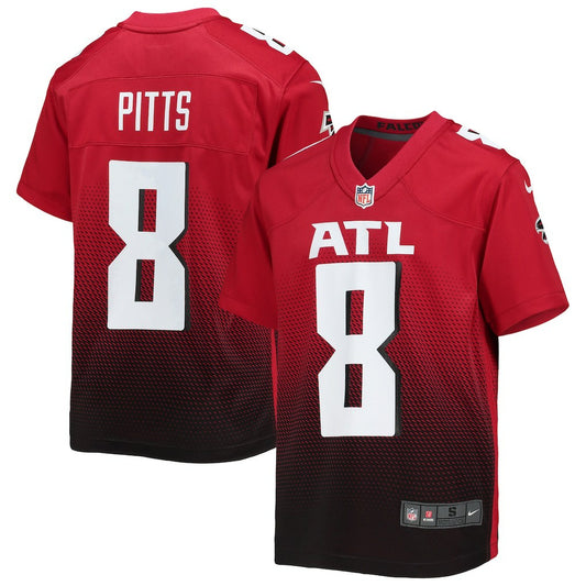 Kyle Pitts Sr. Atlanta Falcons Youth Game Jersey - Red | NFL Jerseys