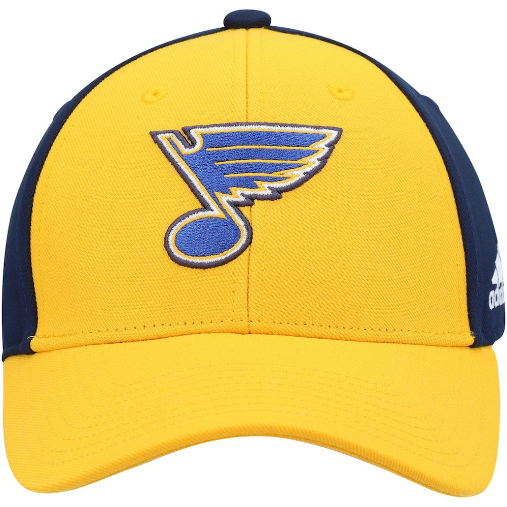 St. Louis Blues - adidas Team Adjustable Hat Gold/Navy