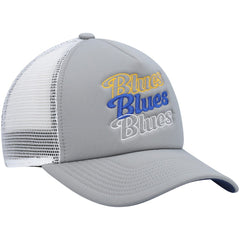 St. Louis Blues - adidas Women's Foam Trucker Snapback Hat Gray/White
