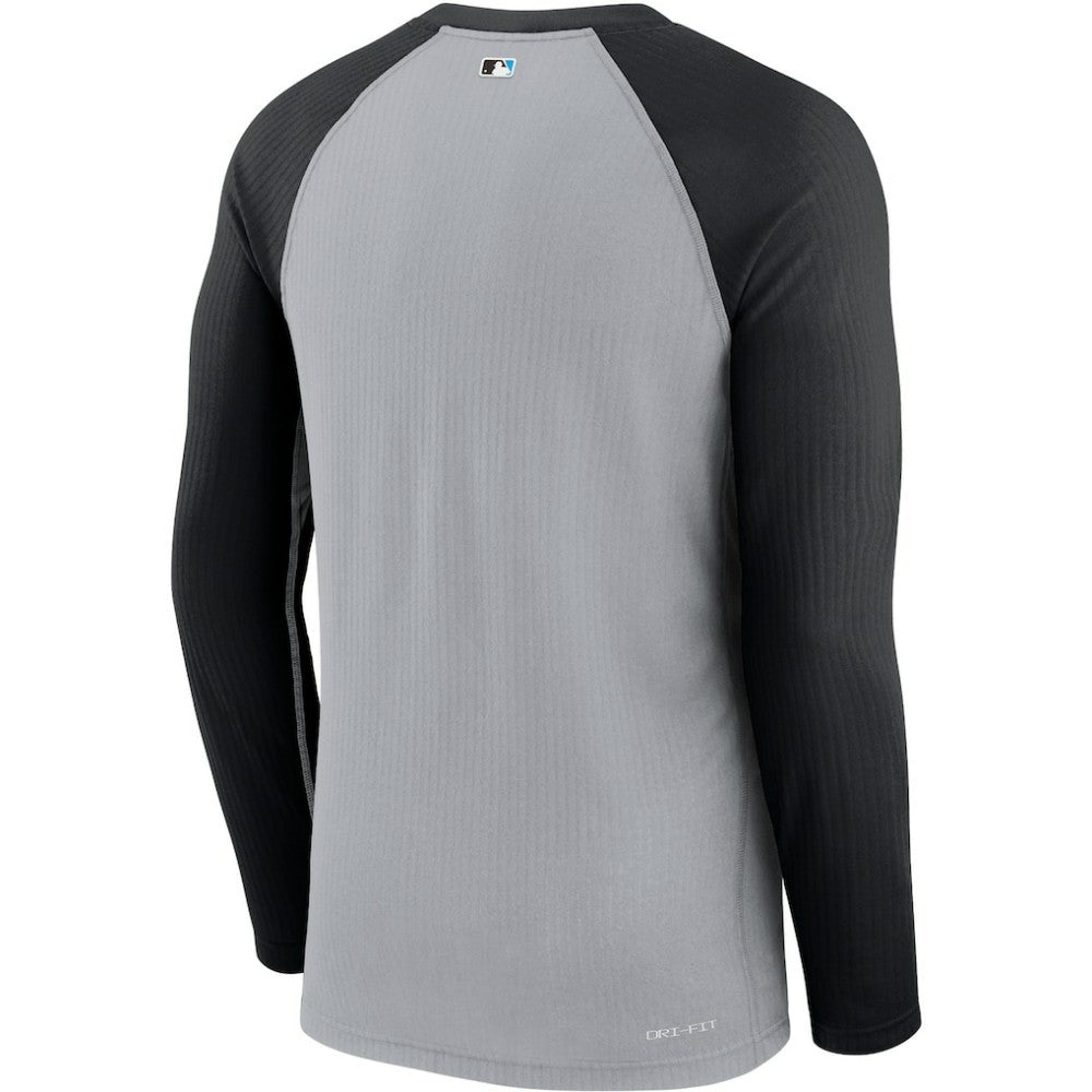 Miami Marlins Nike Game Authentic Collection Performance Raglan Long Sleeve T-Shirt Near Me