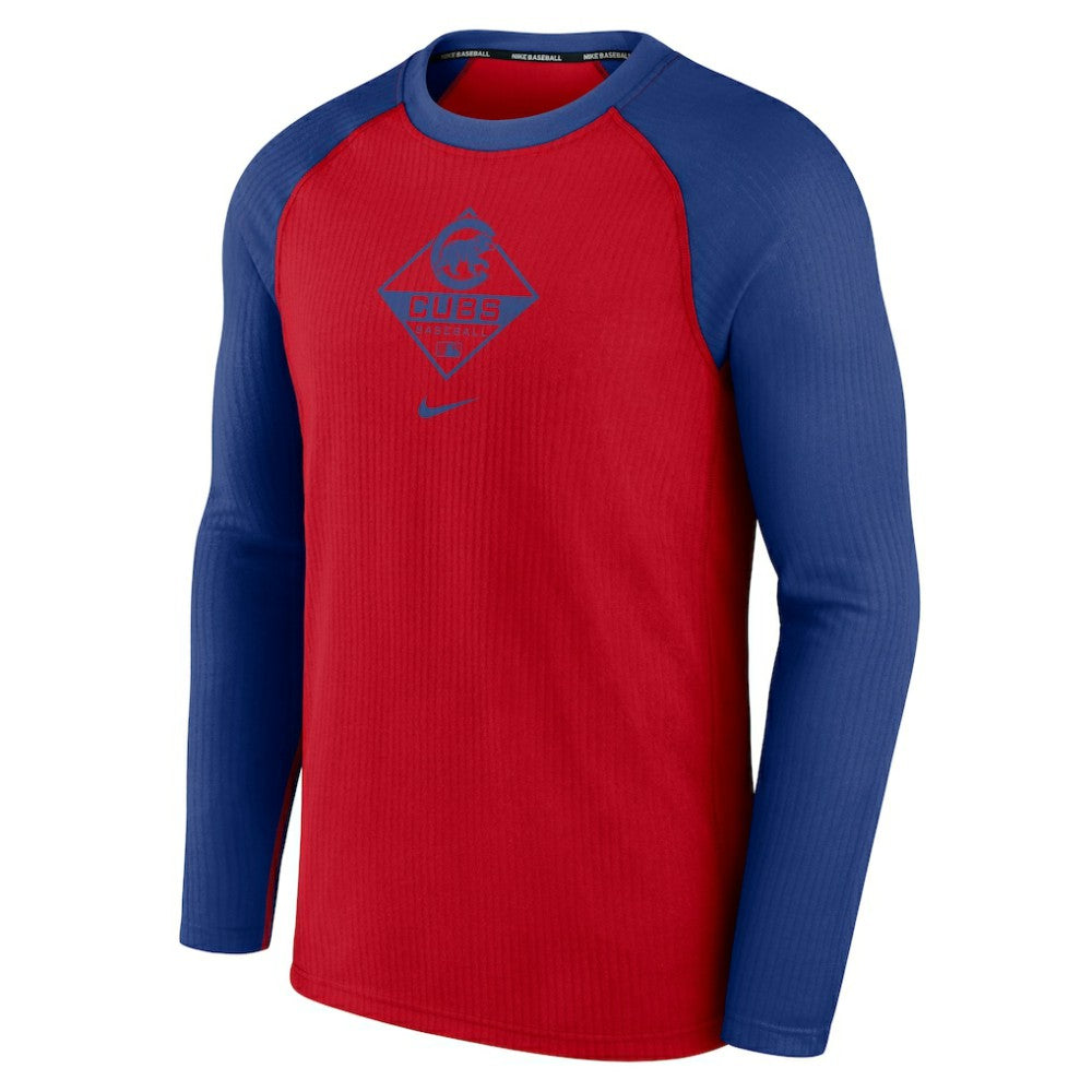 Chicago Cubs Nike Game Authentic Collection Performance Raglan Long Sleeve T-Shirt Clearance