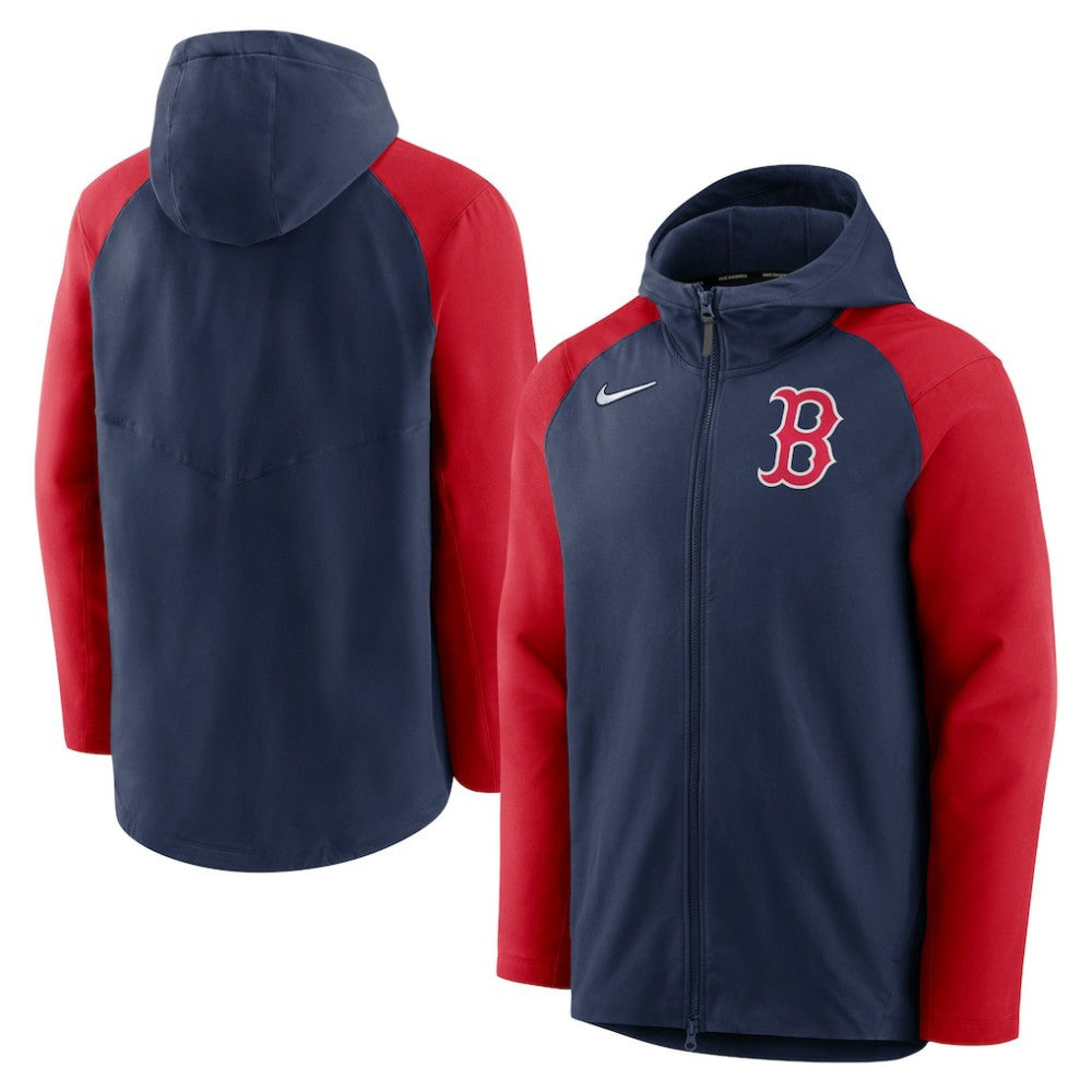 Boston Red Sox Nike Authentic Collection Performance Raglan Full-Zip Hoodie Lifestyle