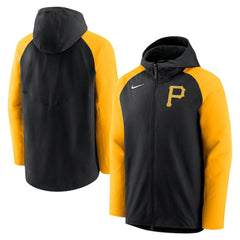Pittsburgh Pirates Nike Authentic Collection Performance Raglan Full-Zip Hoodie On Sale