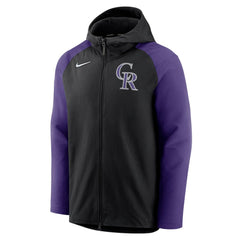 Colorado Rockies Nike Authentic Collection Performance Raglan Full-Zip Hoodie for sale