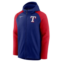 Texas Rangers Nike Authentic Collection Performance Raglan Full-Zip Hoodie discount